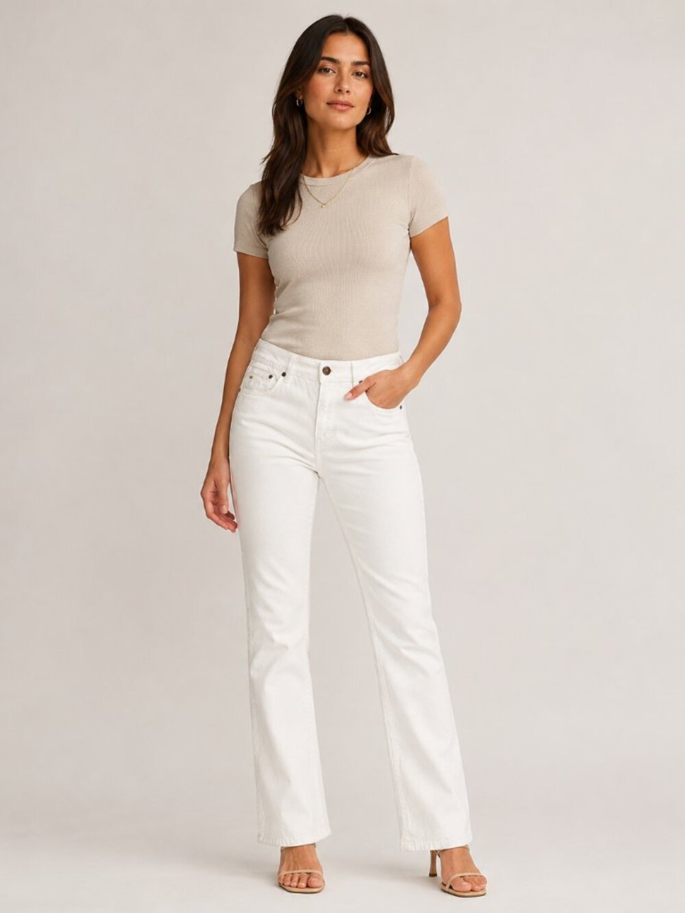 CORLEONE White Rhinestone Crown Bootcut Jeans Size 28 Low Rise